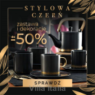 Stylowa czerń - zastawa i dekoracje do -50%