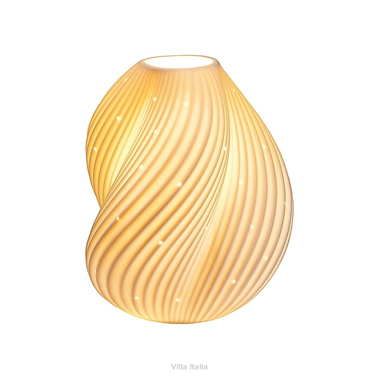 Porcelanowa lampa stołowa dekoracyjna 23 cm ILLUSION