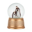 Szklana kula świąteczna z pozytywką wysokość 15 cm HOLY FAMILY 1