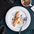 Nowoczesny talerz z porcelany 26 cm do jadalni i codziennych posiłków