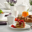 Dzbanek do herbaty porcelanowy 1,3 litra bez przykrywki BARI PLATIN 1