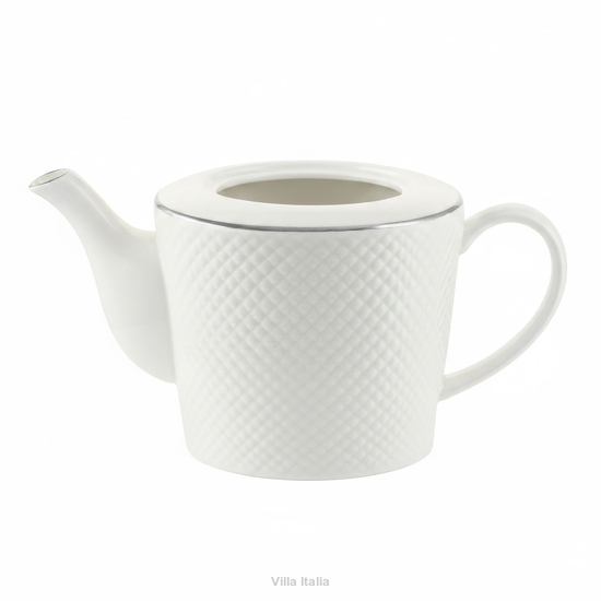 Dzbanek do herbaty porcelanowy 1,3 litra bez przykrywki BARI PLATIN