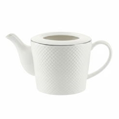 Dzbanek do herbaty porcelanowy 1,3 litra bez przykrywki BARI PLATIN