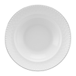 Talerz głęboki porcelanowy z platynową obwódką