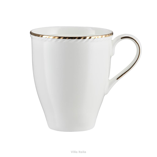 Kubek porcelanowy ze złotem
