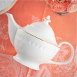 Serwis kawowy na 6 osób porcelanowy złota linia MESYNA GOLD 3