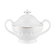 Serwis kawowy na 6 osób porcelanowy złota linia MESYNA GOLD 14