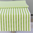 Bieżnik dwustronny w paski i prążki 45x145 cm zielony LINEA  4