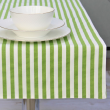 Bieżnik dwustronny w paski i prążki 45x145 cm zielony LINEA  5