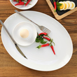 Serwis obiadowo kawowy porcelanowy na 6 osób PLUS WHITE 5