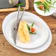 Serwis obiadowo kawowy porcelanowy na 6 osób PLUS WHITE 1
