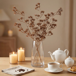 Gałązka sztuczna złota 73 cm