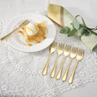 Komplet widelczyków do ciasta 6 sztuk SLIM GOLD 1