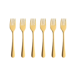 Komplet widelczyków do ciasta 6 sztuk SLIM GOLD