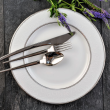 Talerz płytki obiadowy porcelanowy AZALIA 27 cm 3