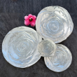 Salaterka szklana 30 cm AMANDA silver 5