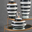Pojemnik dekoracyjny ceramiczny okrągły 23 cm XARA 2
