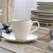 Filiżanka porcelanowa 220 ml ze spodkiem BONITA BLACK 2
