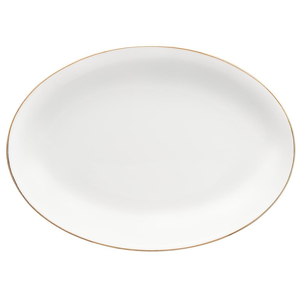Półmisek owalny porcelanowy 30 cm BOSTON GOLD
