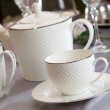 Kubek porcelanowy platynowa linia 350 ml BARI PLATIN 3