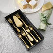 Zestaw widelczyków do ciasta z łopatką dla 6 osób SLIM GOLD 2