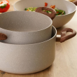 Patelnia granitowa 22 cm WOODSTONE 3