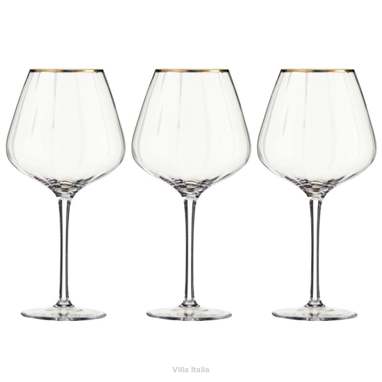 Kieliszki do wina 530 ml 6 sztuk FELICE GOLD