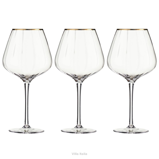 Kieliszki do wina 530 ml 6 sztuk FELICE GOLD