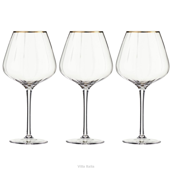 Kieliszki do wina 530 ml 6 sztuk FELICE GOLD
