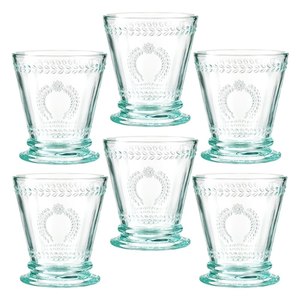 Zestaw szklanek turkusowych 240 ml 6 sztuk MERIDA