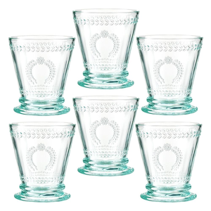 Zestaw szklanek turkusowych 240 ml 6 sztuk MERIDA