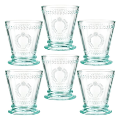 Zestaw szklanek turkusowych 240 ml 6 sztuk MERIDA