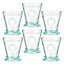 Zestaw szklanek turkusowych 240 ml 6 sztuk MERIDA