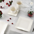 Spodek pod filiżankę porcelanowy 14 x 14 cm COMO PLATIN 3