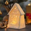 Lampion porcelanowy CHRISTMAS - LED Chatka 2