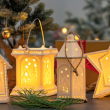 Lampion porcelanowy CHRISTMAS - LED Chatka 3