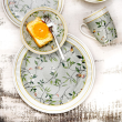Serwis obiadowy porcelanowy na 6 osób NORIKO GREEN 4