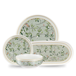 Serwis obiadowy porcelanowy zielony