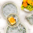 Serwis obiadowy porcelanowy na 6 osób NORIKO GREEN 16