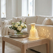 Lampa dekoracyjna porcelanowa 23 cm z ażurowym wzorem PIADA 1
