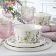 serwis porcelanowy w kwiaty
