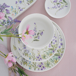 Serwis obiadowy na 6 osób porcelanowy VIOLA