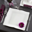 Talerzyk deserowy kwadratowy 20x20 cm porcelanowy COMO  5