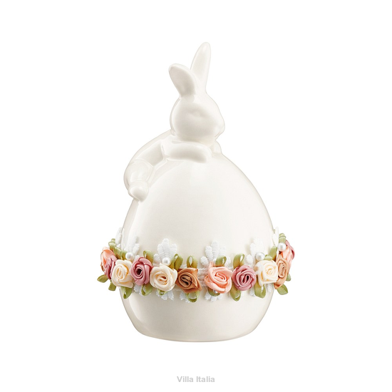 Jajko wielkanocne z zajączkiem 16 cm PRIMAVERA