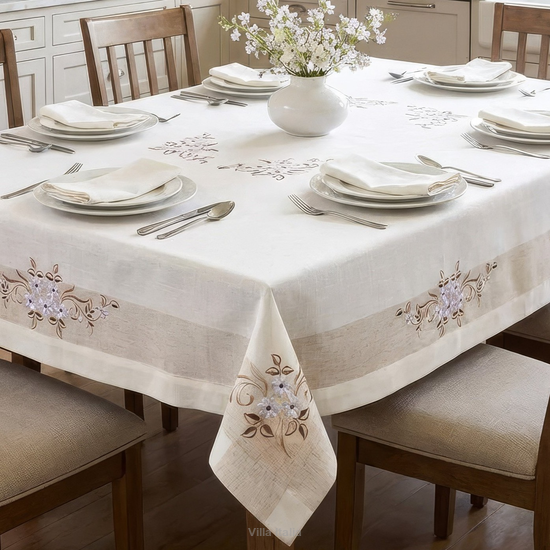 Elegancki obrus z haftem 