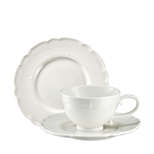 Zestaw do herbaty porcelanowy na 6 osób TIFFANY