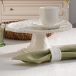 Elegancka patera 27 cm z porcelany do serwowania deserów