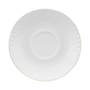 Spodek pod filiżankę porcelanowy ROMA GOLD