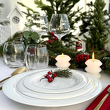 Serwis obiadowy porcelanowy na 12 osób PLUS WHITE 15