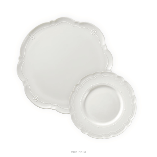 Zestaw do ciasta porcelanowy na 6 osób TIFFANY